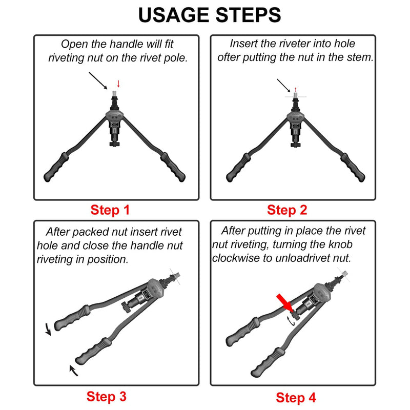 Manual Threaded Rivet Gun