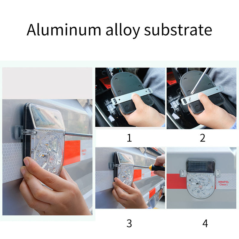 Solar Warning Light For Car