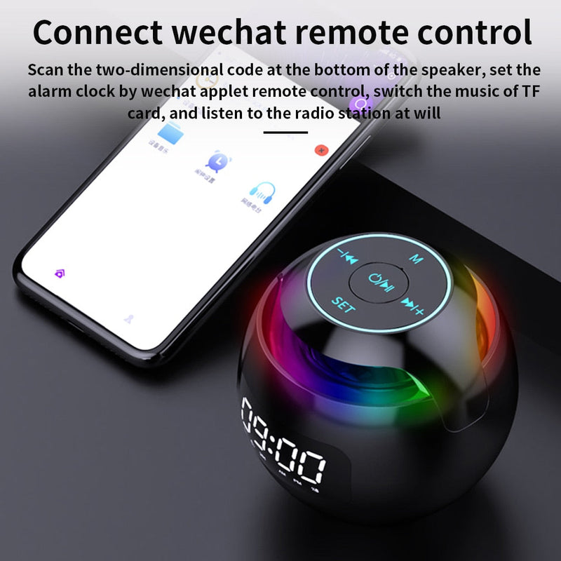 Portable Wireless Alarm Clock Speaker