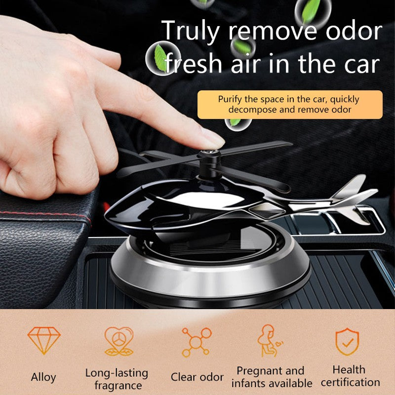 Solar Helicopter Decoration Car Air Freshener