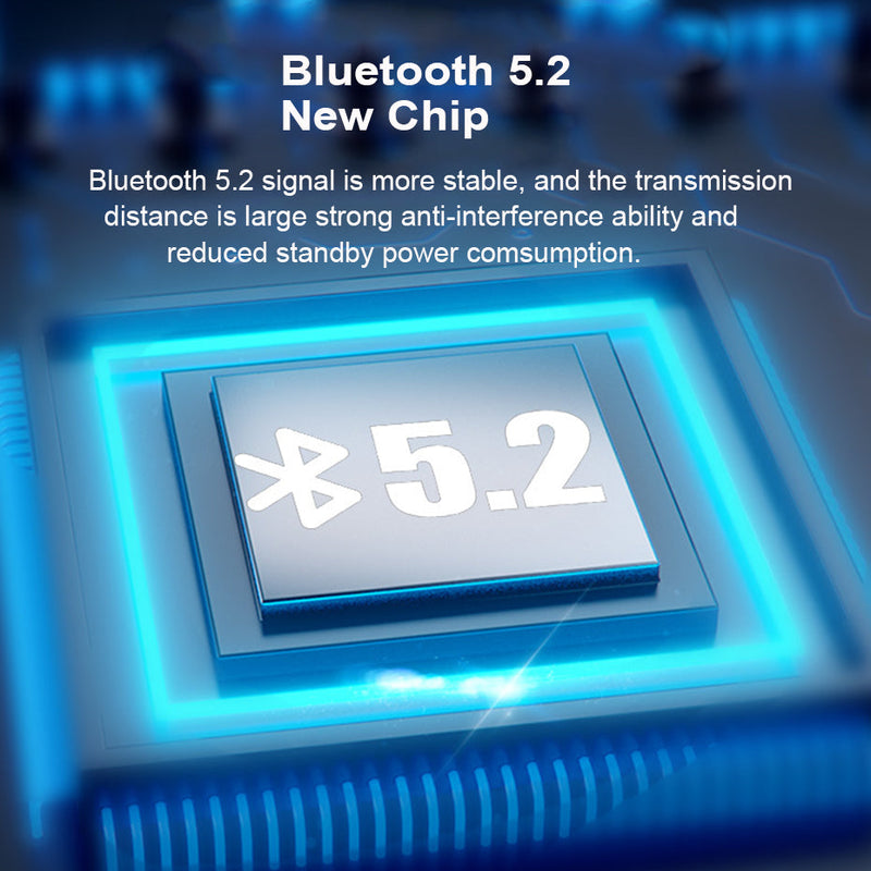 5.2 Bluetooth Headset with Flashlight