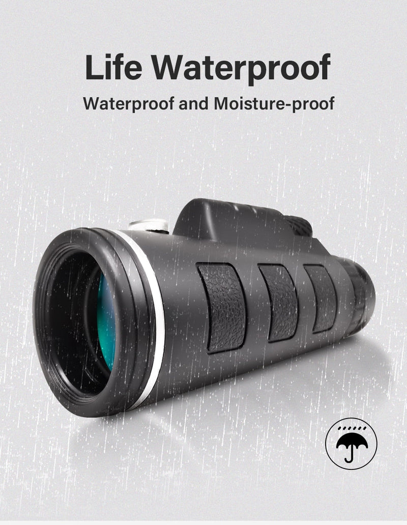 Telescopic Zoom Monocular With Tripod and Phone Stand