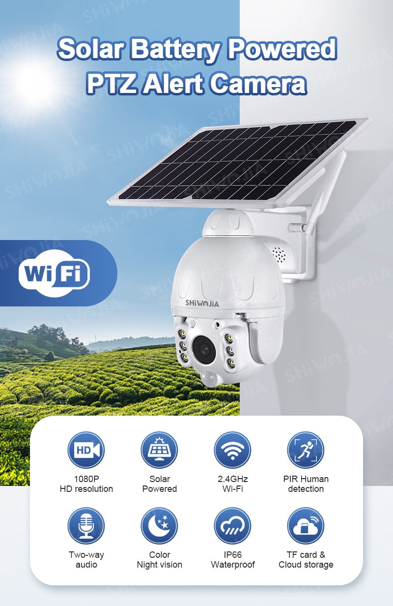 Solar Wireless Wifi  Camera