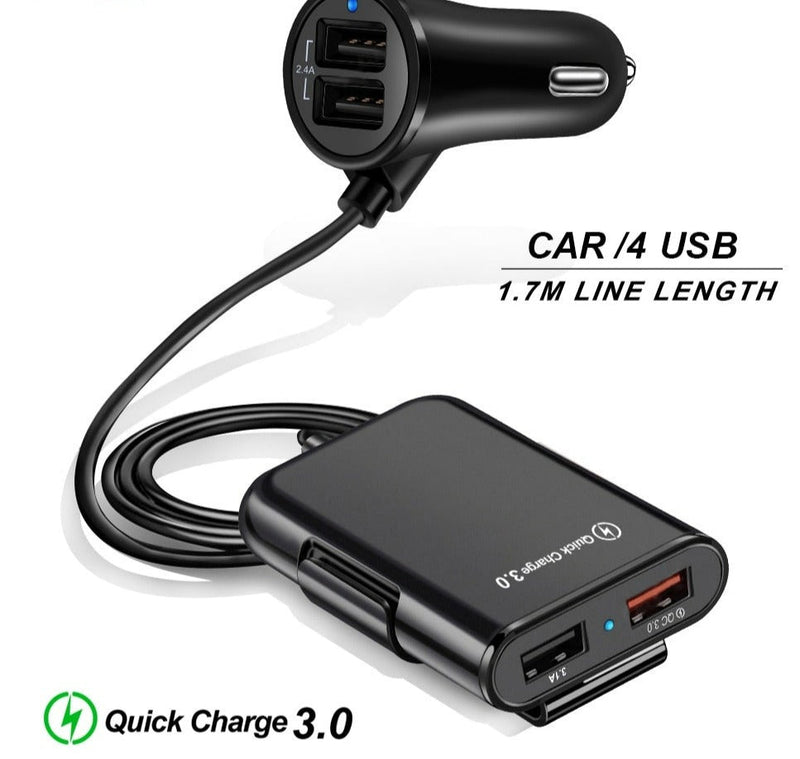 4 USB Port Car Charger