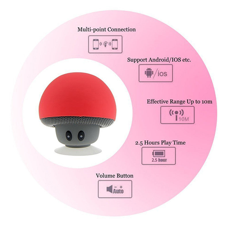 Mushroom Waterproof Bluetooth Speaker