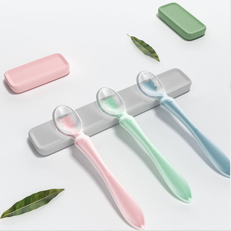 Soft Silicone Feeding Spoon