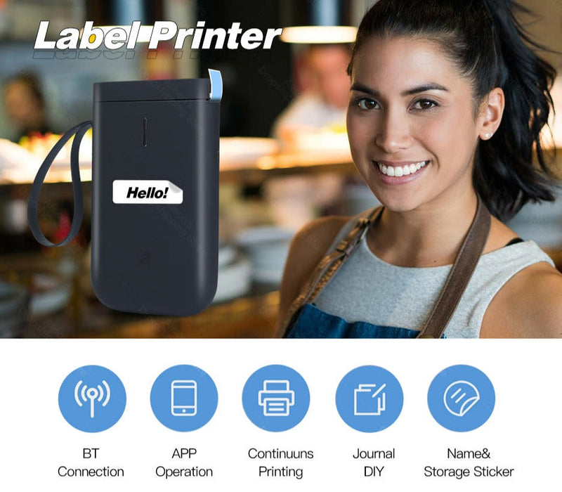 Portable Thermal Label Printer