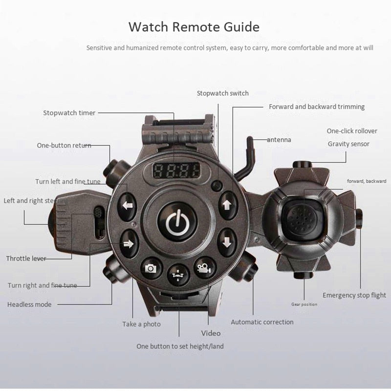 Four-Axis Watch Drone