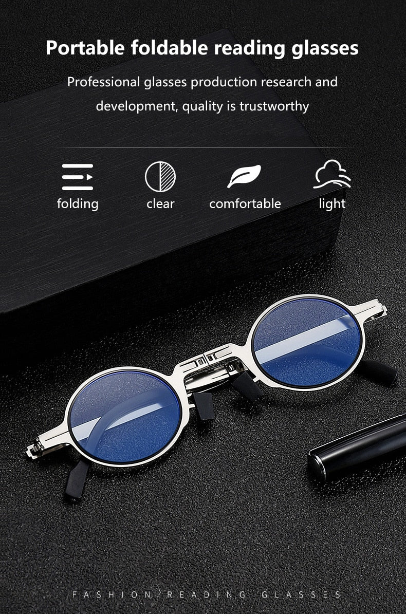 Metal Frame Foldable Glasses