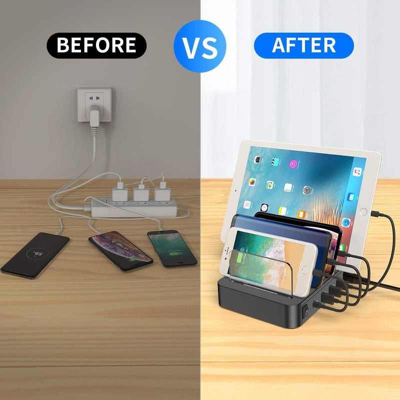 Multi Port Mobile Phone Flat Charger