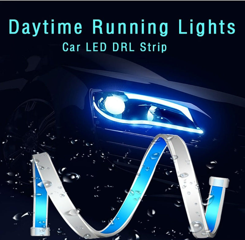 2Pcs LED Car Strip Daytime Running Indicator Light