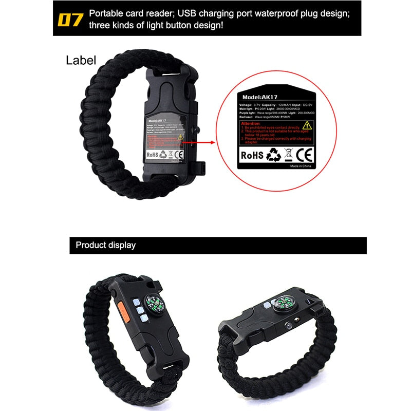 Multifunctional Survival Bracelet