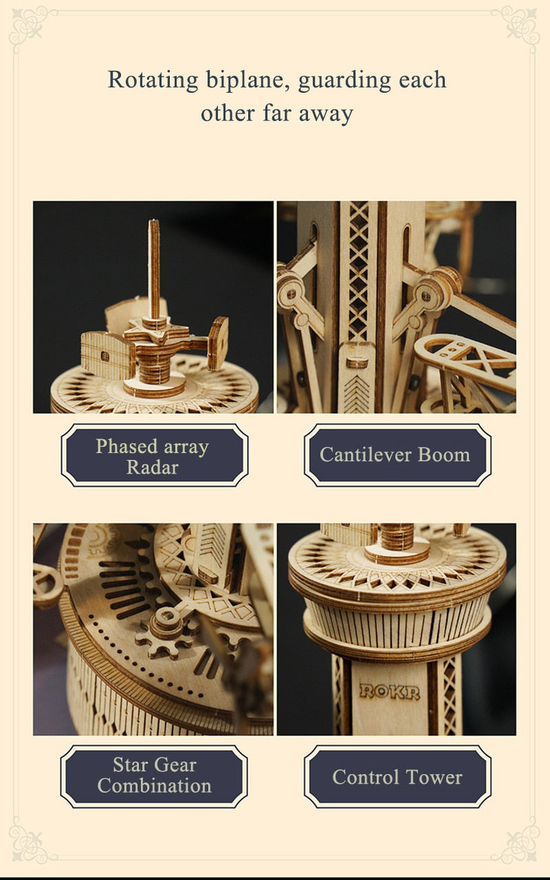 DIY 3D Wooden Puzzle Music Box Toy Gift