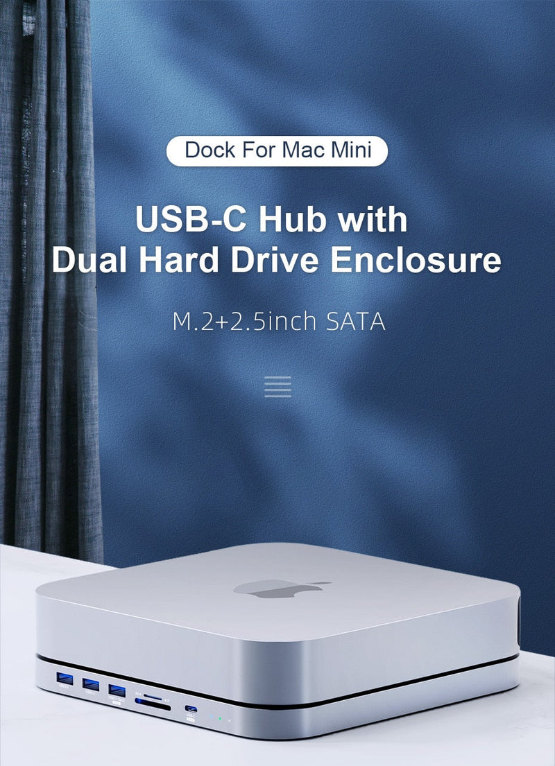 USB-C Hub With Dual Hard Drive