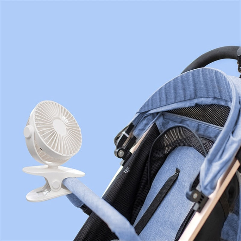 USB Rechargeable Clip Mini Fan