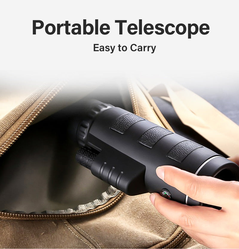 Telescopic Zoom Monocular With Tripod and Phone Stand