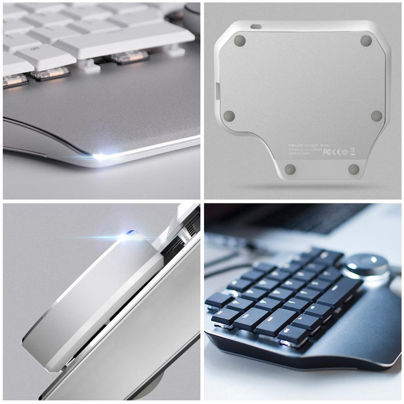 Designer One-Handed Flat Keyboard