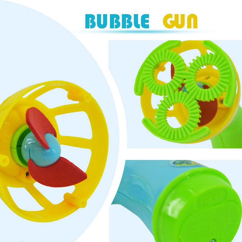 Mini Fan Bubble Machine Toy