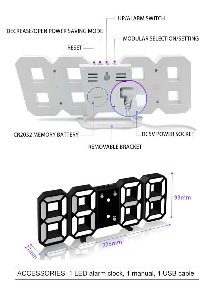 Three-Dimensional Digital Alarm Clock