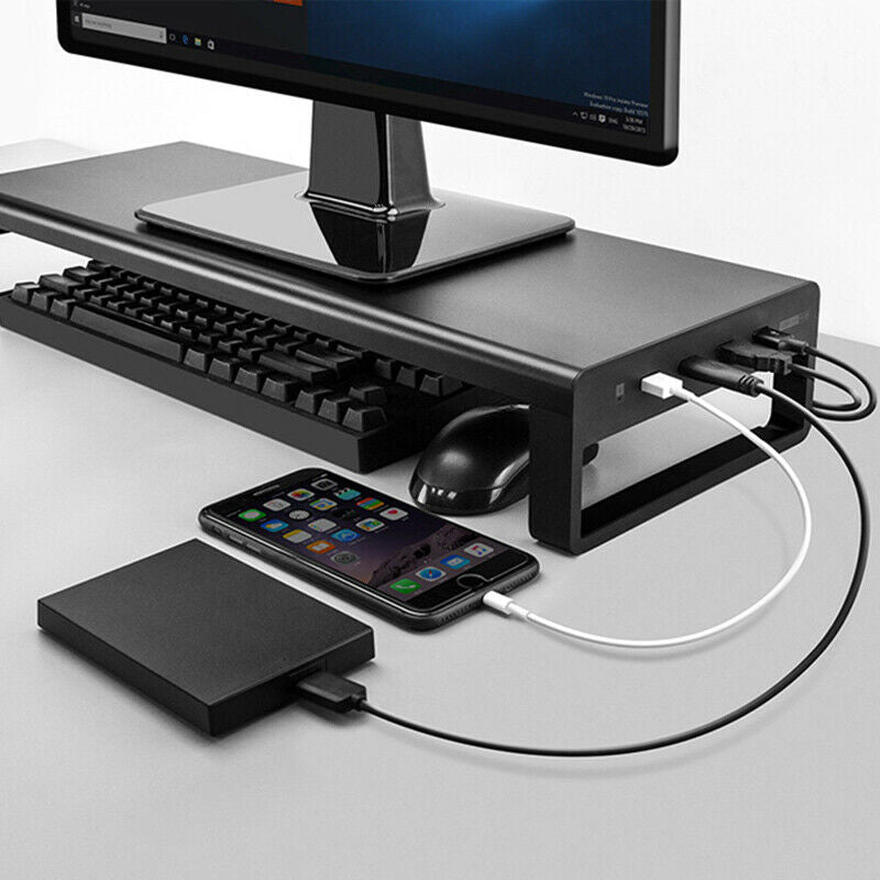 Monitor Stand With USB Port Charger