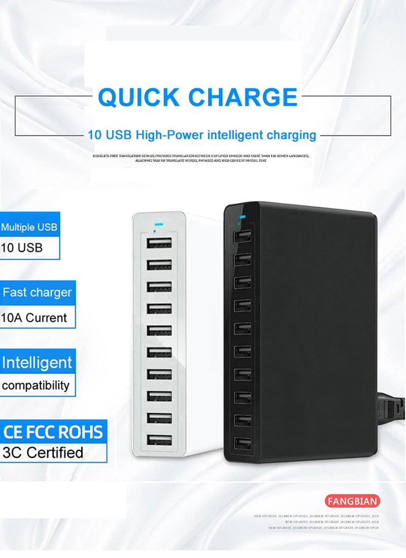 Multi-Port USB Quick Charging Station