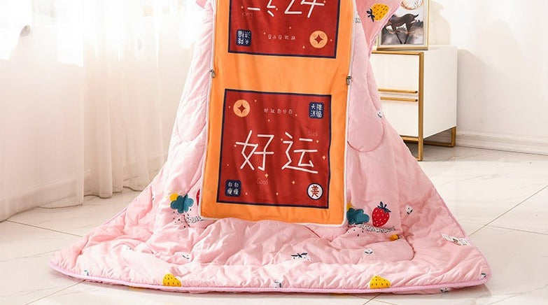 Thickened Sleeping Quilt  With Sleeves