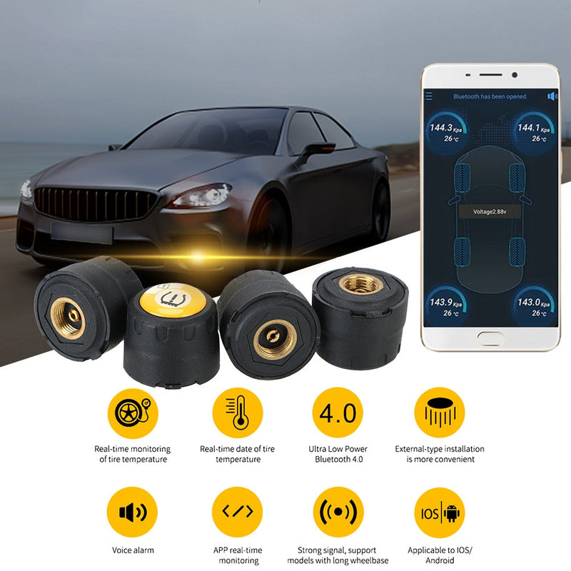 Bluetooth External Tire Pressure Monitor