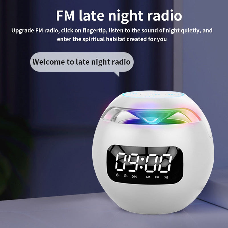 Portable Wireless Alarm Clock Speaker