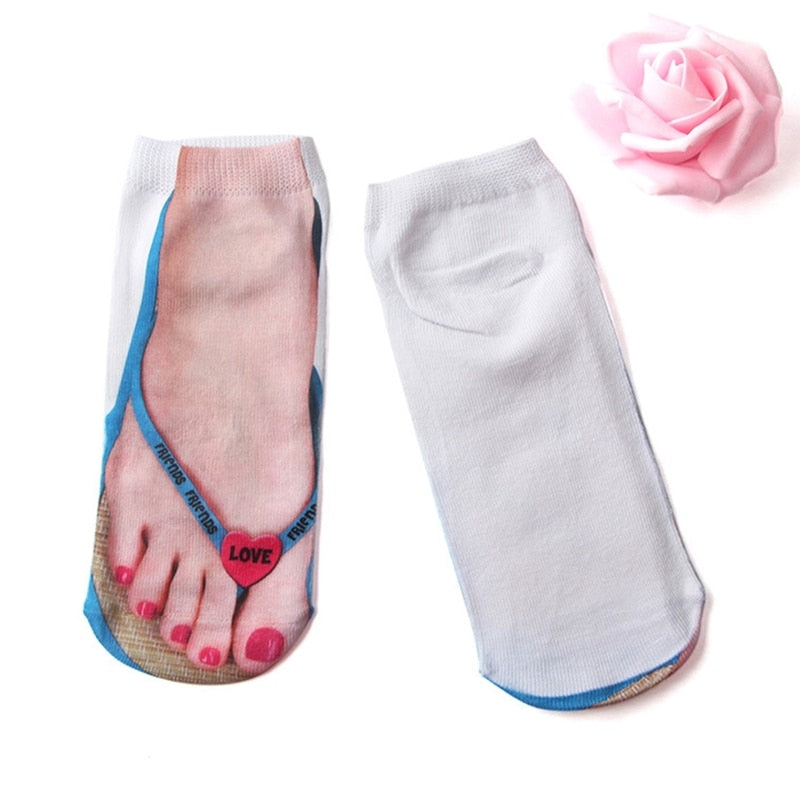 Funny 3D Ankle Socks