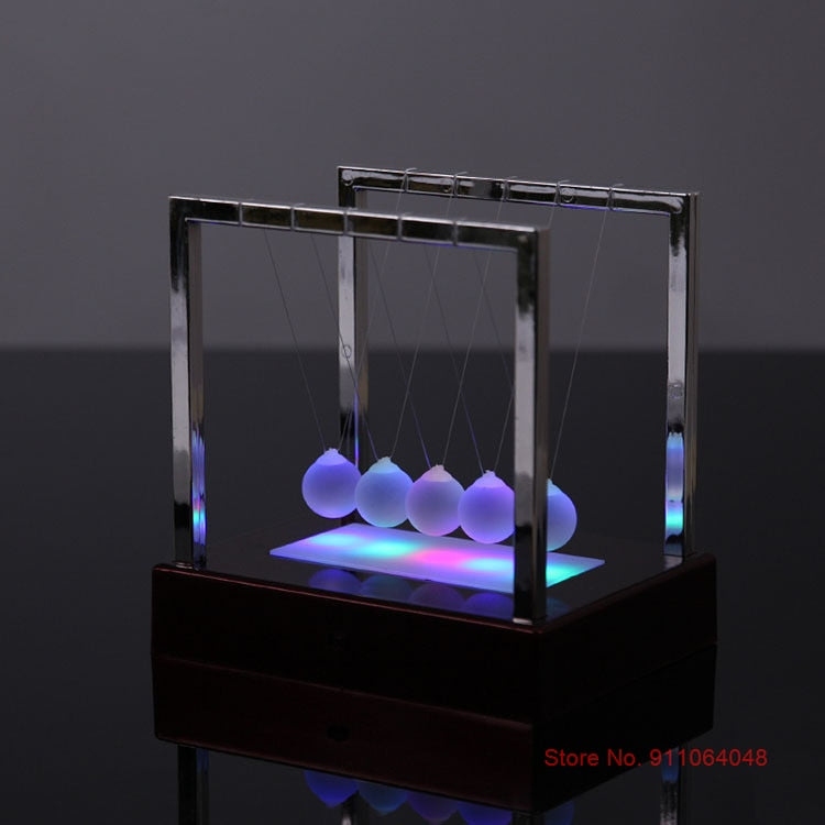 Colored Glowing Newton Pendulum