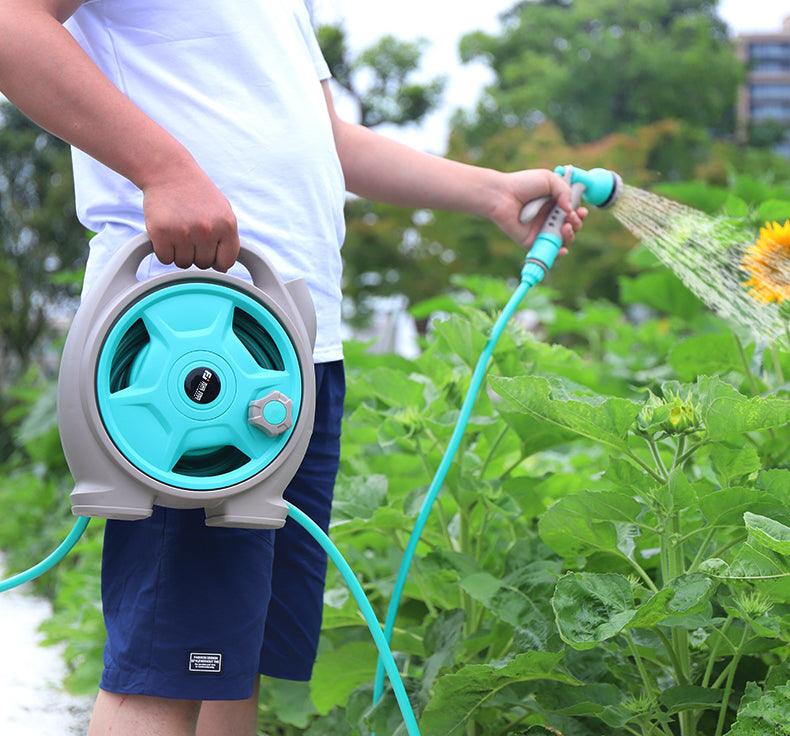 Portable Pipe Hose Reel Spray Gun Set