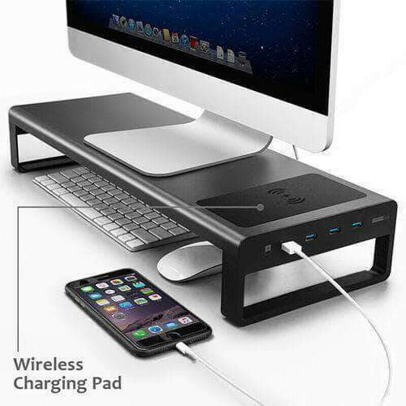 Monitor Stand With USB Port Charger