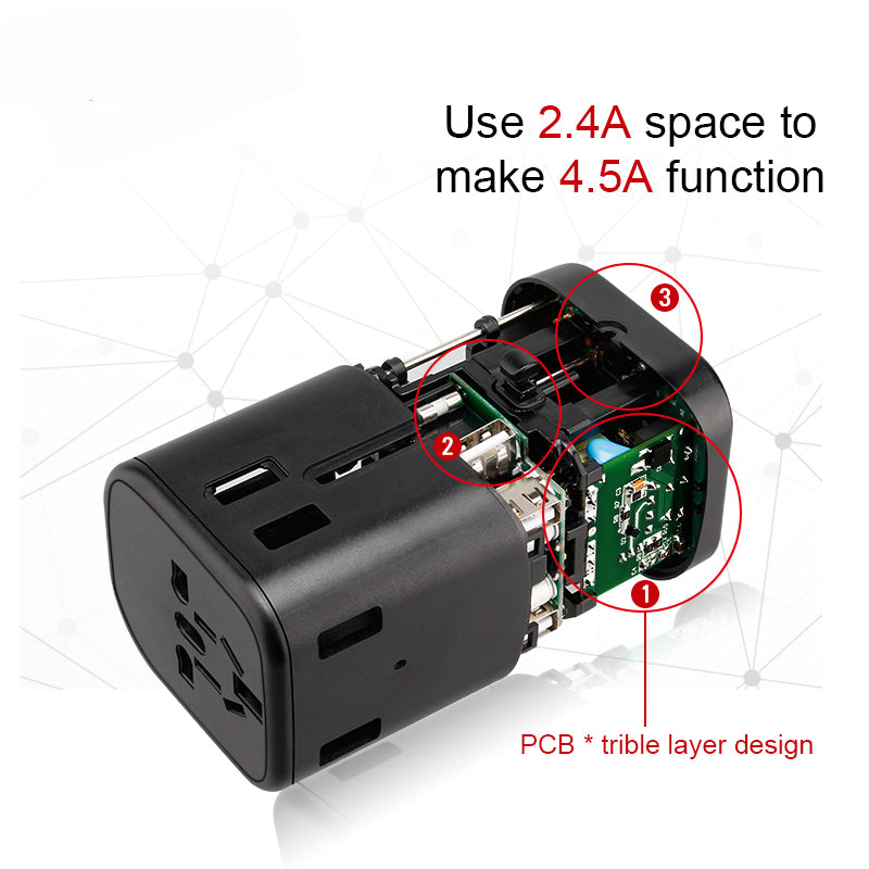 Universal  Multi Plug Travel Adaptor