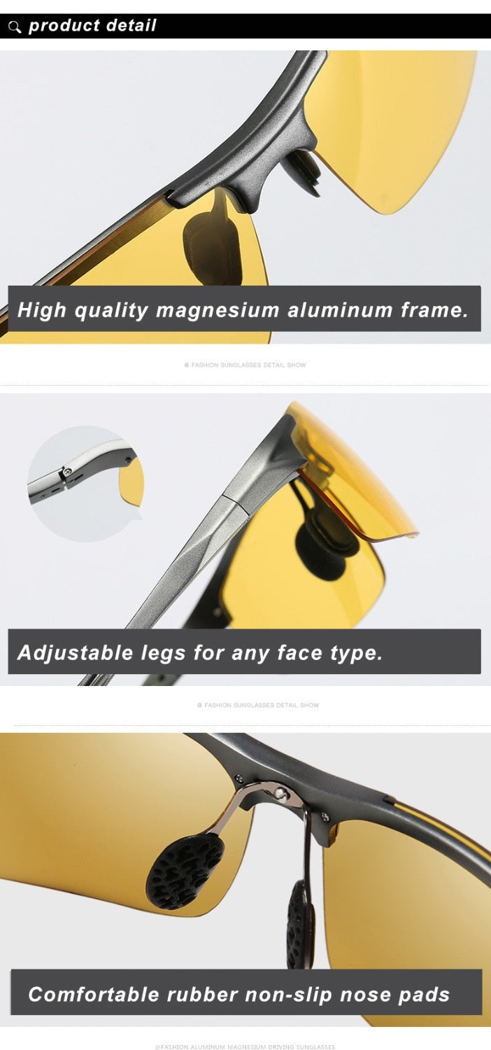 Aluminum-magnesium Polarized Riding Glasses