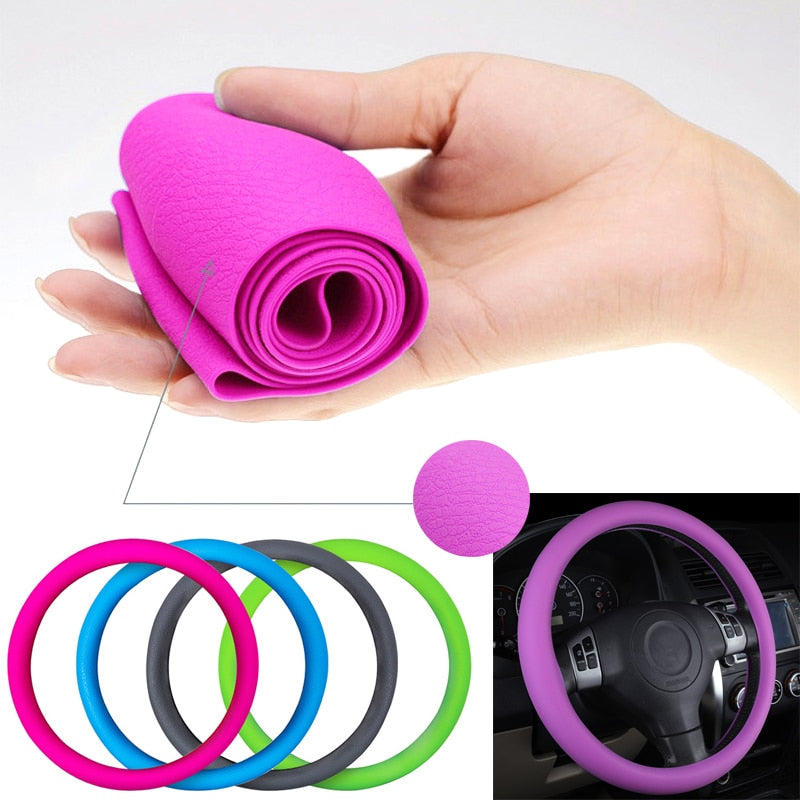 Honeycomb Silicone Steering Wheel Cover