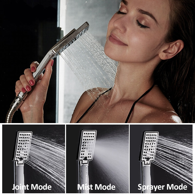 Digital Display Wall Mount Rainfall Shower Kit