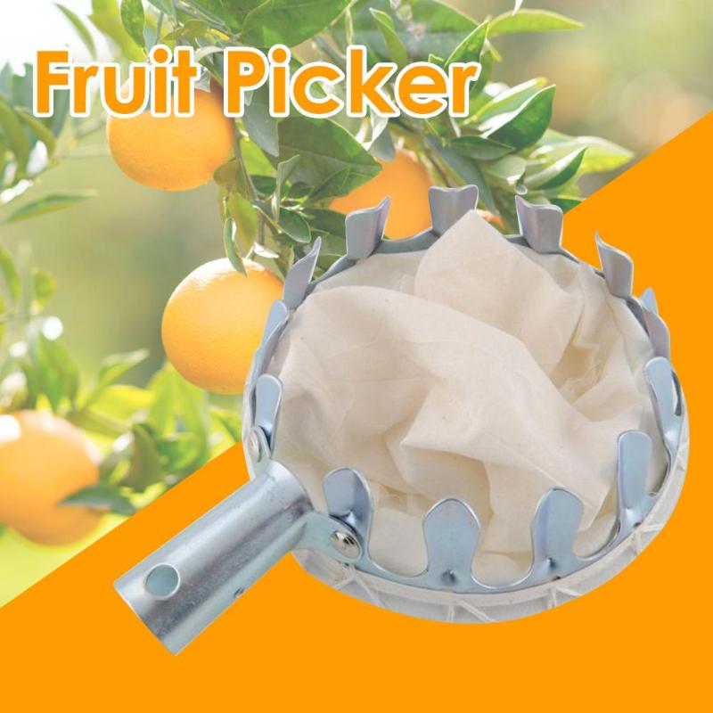 Metal Fruit Picker with Collection Bag