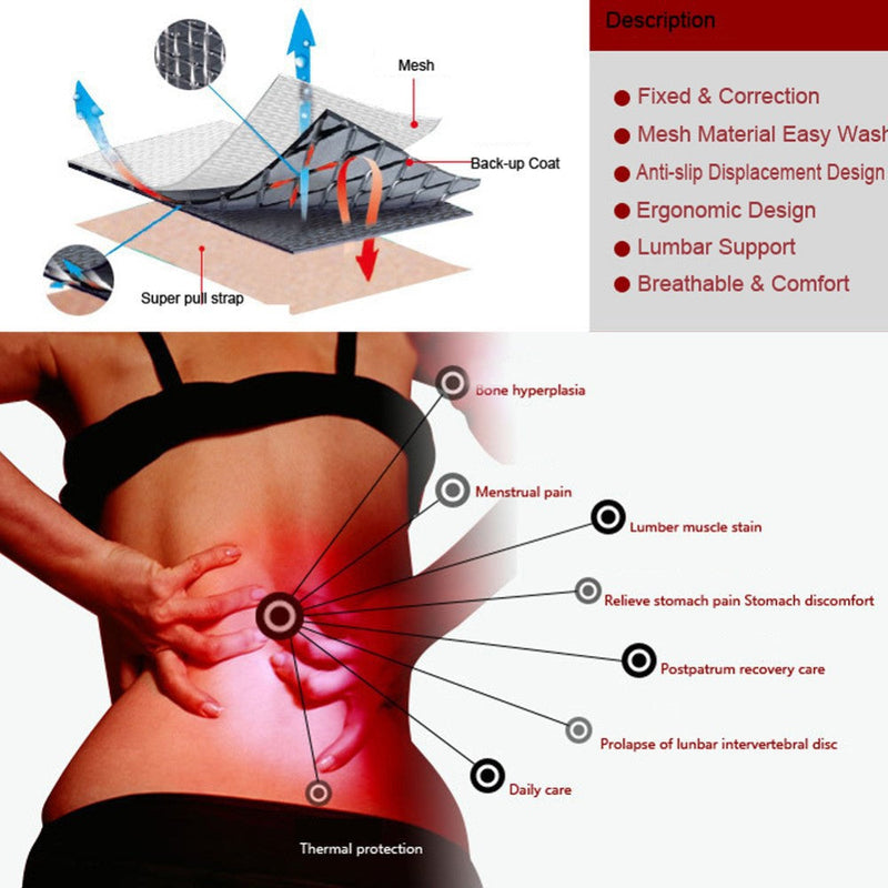 Lumbar Support Magnetic Therapy Waist Belt