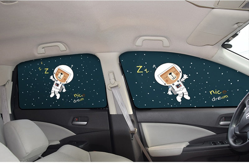 Car Cartoon Magnet Windshield Sunshade