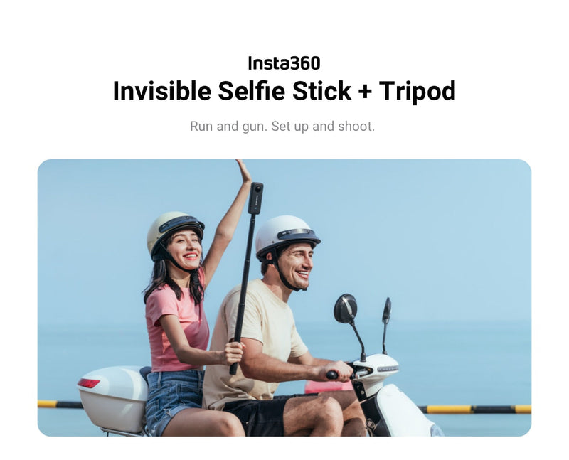 2 in 1 Invisible Selfie Stick Tripod
