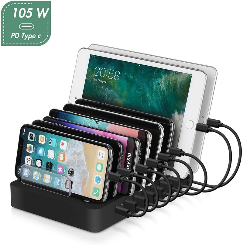 Multi Port Mobile Phone Flat Charger