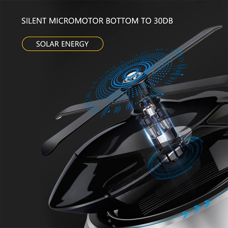 Solar Helicopter Decoration Car Air Freshener