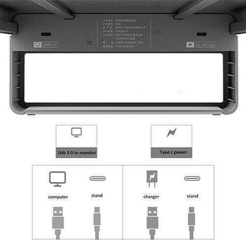 Monitor Stand With USB Port Charger