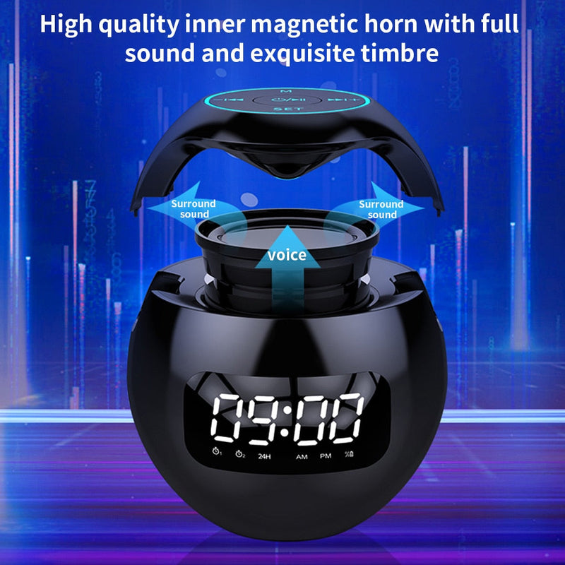 Portable Wireless Alarm Clock Speaker