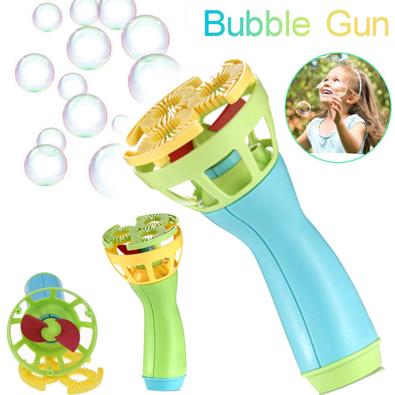 Mini Fan Bubble Machine Toy