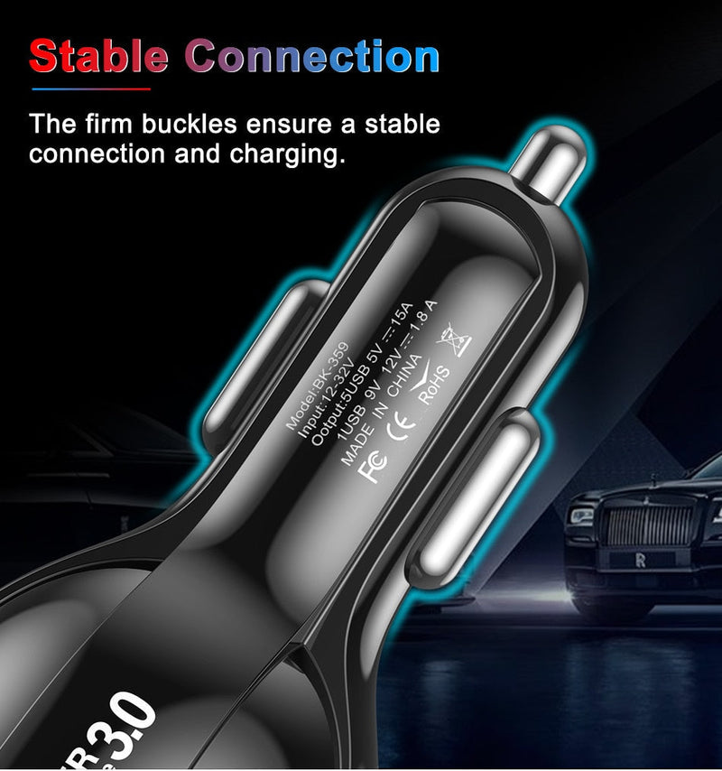 Car 5 Ports USB Charger