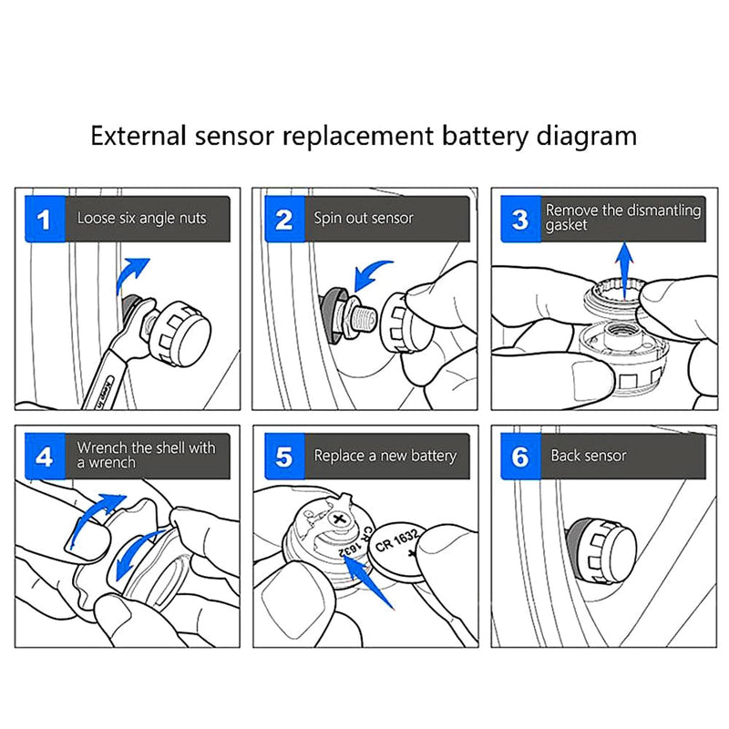 Bluetooth External Tire Pressure Monitor