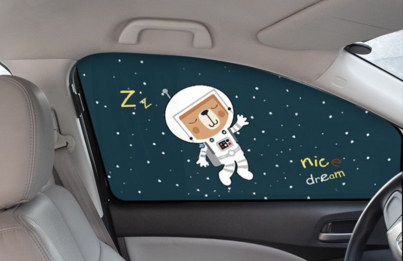 Car Cartoon Magnet Windshield Sunshade