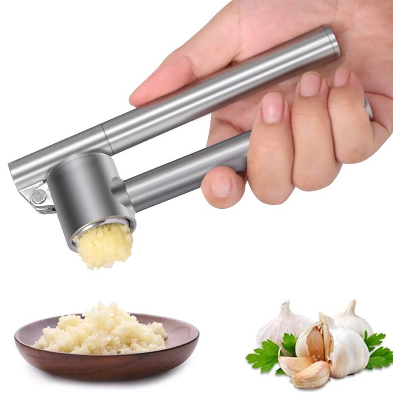 Stainless Steel Extended Garlic Press