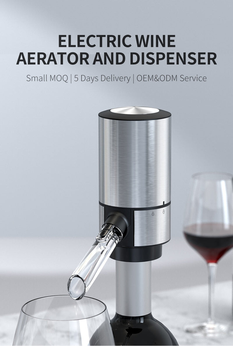 Electric Wine Aerator And Dispenser